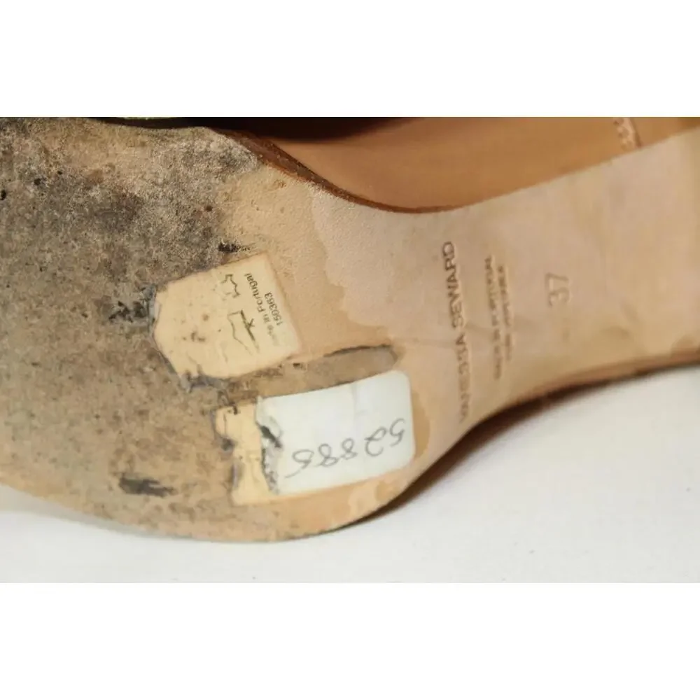 Vanessa Seward Tall Tan Leather Boots size 37 - Picture 11 of 12